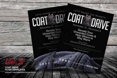 Coat Drive Flyer Templates by kinzi21 | GraphicRiver