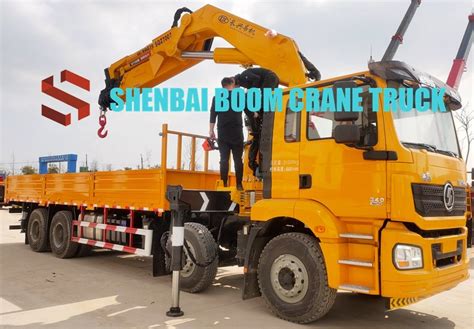 High Performance 30ton 35ton 40ton Shenbai Folding Boom Crane With