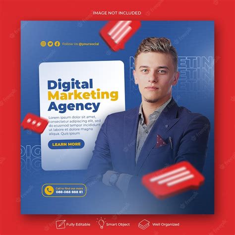 Premium Psd Creative Concept Social Media For Digital Marketing