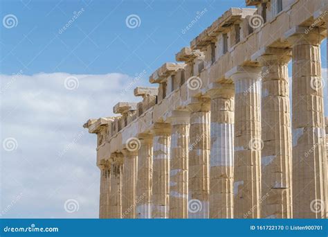 Spectacular Sights Of The Ruins In Ancient Greek Acropolis Old Temple