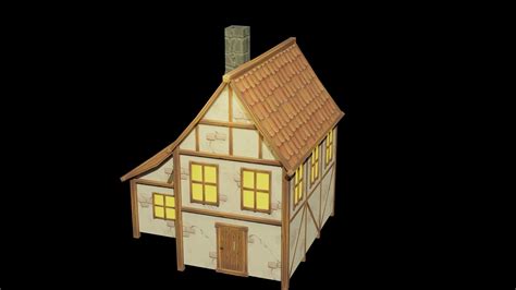 Stylized Medieval House Modular Pack 3d Model Cgtrader