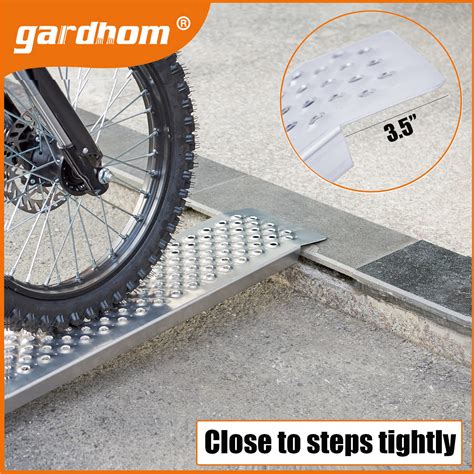 Snapklik.com : Aluminum Shed Ramps 47x8.5inch, Gardhom 2PC Riding Mower