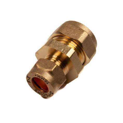 15mm X 10mm Compression Reducer Coupling Brass Plumbing Pipe Fitting