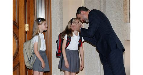 King Felipe VI says goodbye to his kids on the first day of school ...