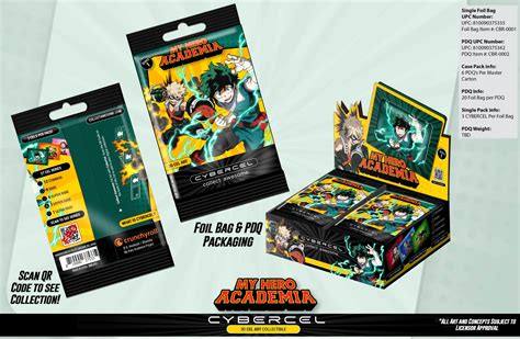 2023 CyberCel My Hero Academia Anime Trading Cards