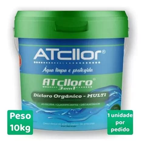 Atcllor Limper Balde Kg Multi A O Cloro Para Piscina Parcelamento