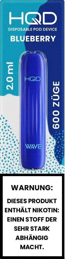 Hqd Wave E Shisha To Go Blueberry Blaubeere Online Kaufen