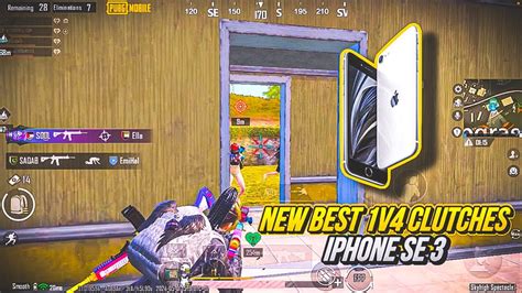 Best 1v4 Clutches In 31 Update Of Pubgbgmi⚡️iphone Se 3 Ios 174