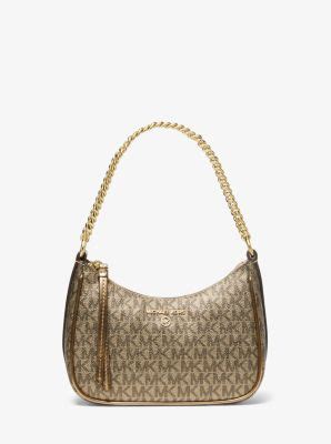 Jet Set Charm Small Metallic Logo Pochette Michael Kors