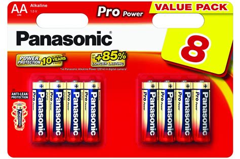 Pile Panasonic PRO POWER LR06 AA X8 LR6 1255622 Darty