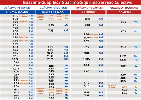 Horarios