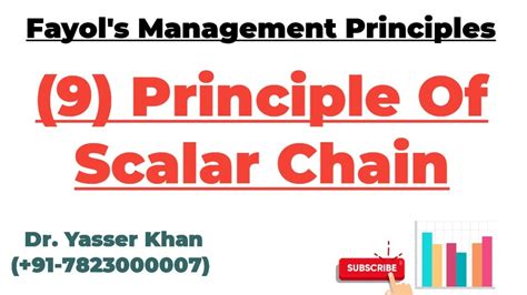 Fayols Management Principle 9 Principle Of Scalar Chain Youtube