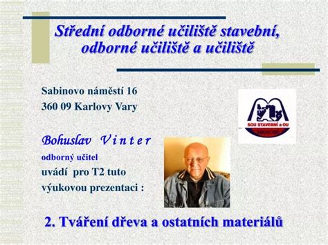 PPT Střední odborné učiliště stavební odborné učiliště a učiliště