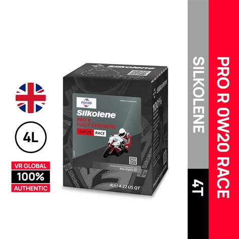 Silkolene Pro R W Race Fully Synthetic Engine Oil Minyak Hitam