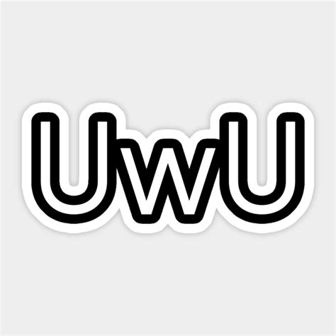 UwU Emoticon - Uwu Emoticon - Sticker | TeePublic