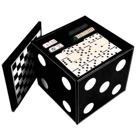 Игровой набор Кубик 6 в 1 Duke 2 колоды карт, шахматы, шашки, нарды ...