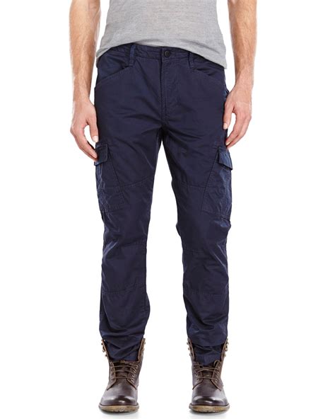 J Brand Clean Trooper Slim Fit Cargo Pants In Blue For Men Lyst