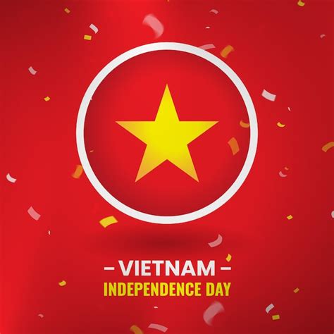 Illustration De La Fête De L indépendance Du Vietnam Vecteur Premium