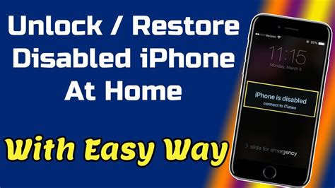 How To Fix IPhone Is Disabled Connect To ITunes Activation Error