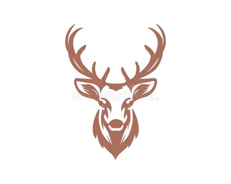 Creative Deer Head Logo Design Deer Vector Art Stock Illustration