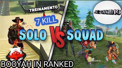 Solo Vs Squad Ranked Game Op Game Play One Tap Head Shot Booyah