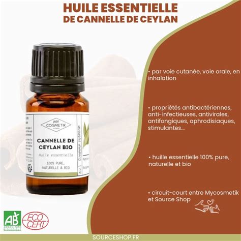 Huile Essentielle De Cannelle De Ceylan Bio Mycosmetik