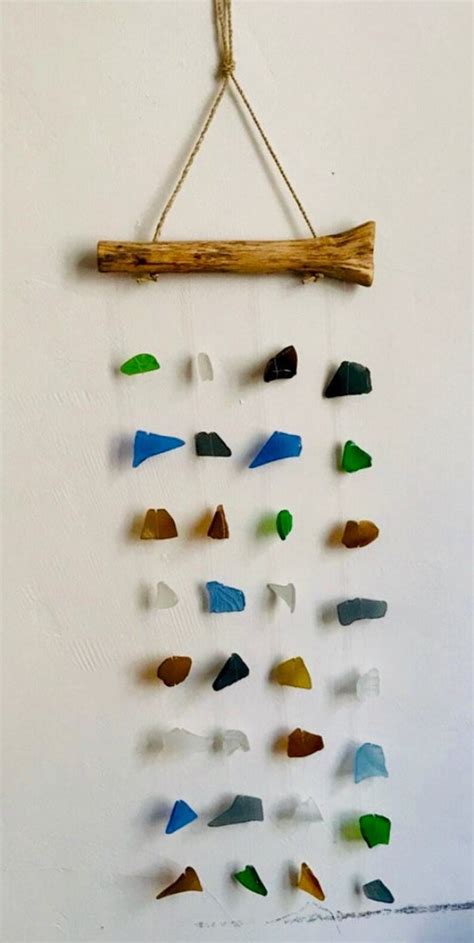 Sea Glass Mobile Seaglass Suncatcher Sun Catcher Windchime Etsy