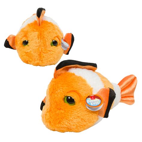 Wholesale Round Clown Fish Plush- 10"" | | ORANGE & WHITE