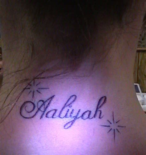 20+ Aaliyah Tattoo Name | AlezeAkuyuma