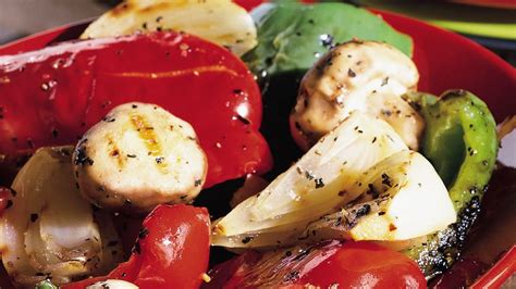 Grilled Bell Peppers Onion And Mushrooms Recipe Bettycrocker