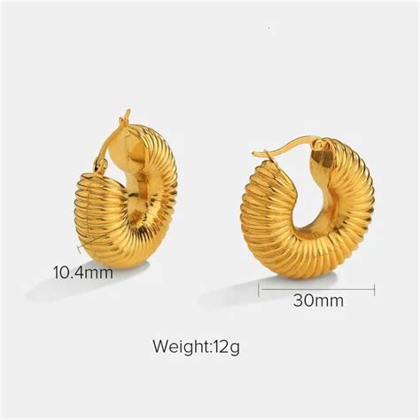 Stud Huanzhi Stainless Steel Thick Cylindrical Tube Hollow Earrings For