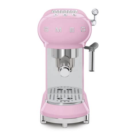 Smeg Ecf Pkeu Macchina Da Caffe Manuale Rosa Lucido S Style