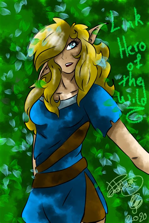 Botw Female Link By Colourblossom On Deviantart