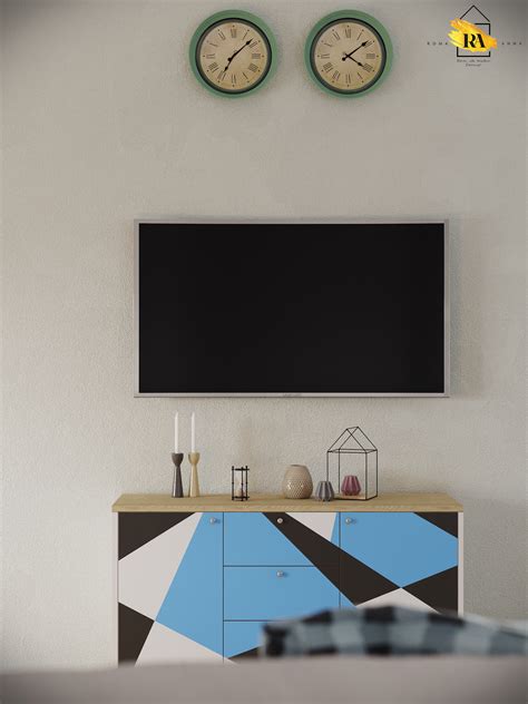 Небесно-нежная столовая-гостиная. on Behance