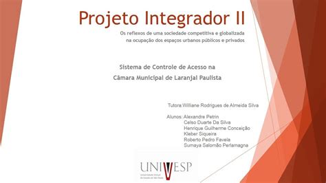 Projeto Integrador Ii Curso De Engenharia De Computa O Univesp