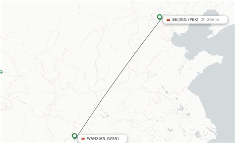 Direct Non Stop Flights From Wanxian To Beijing Schedules