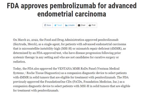 Toni Choueiri Md On Twitter Just In Us Fda Approved Pembrolizumab