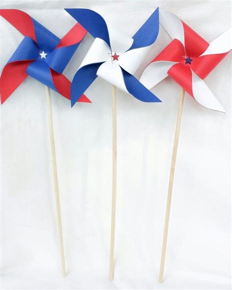 Pinwheels Red White And Blue Patriotic 4th Fourth Of July Bbq