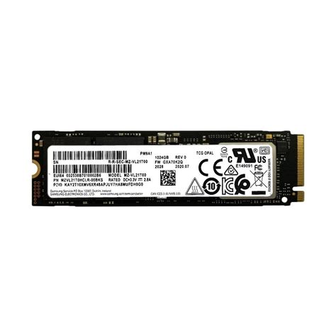 M2 NVME Samsung PM9A1 1TB PCI 4.0 (6500MB/500MB