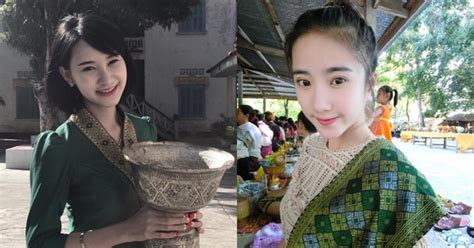 Nhan sắc ngọt ngào pha quyến rũ của 2 hot girl Lào đình đám mạng xã hội