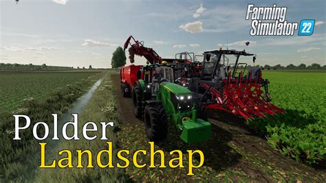 Farming Simulator 22 Polderlandschap Rode Bieten Oogsten En Land Verder