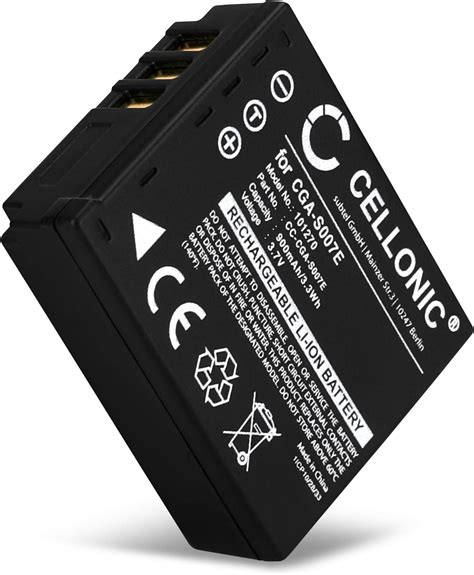 Batterie Type Panasonic Cga S E V Mah Li Ion Amazon Fr