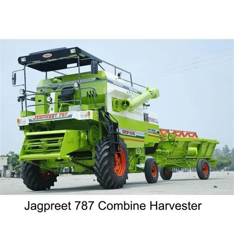 12 Feet Stainless Steel Jagpreet 787 Combine Harvester 1 5 Acre Hour