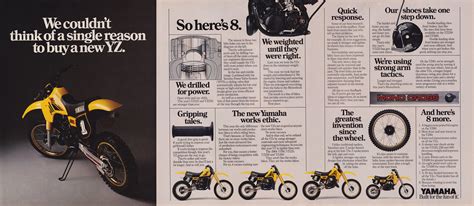 1984 Yamaha YZ80 YZ125 YZ250 And YZ490 Ad Tony Blazier Flickr