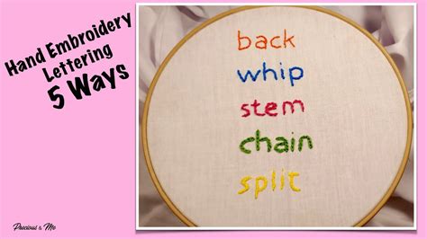 Easy How To Embroider Letters | Embroidery Near Me