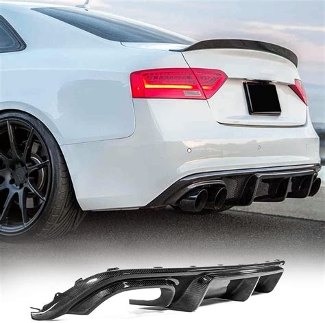 PRMTYUP Voiture Diffuseur Arrière pour Audi A5 B8 5 Sline S5 8T 2Door