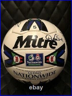 Mitre Ultima Nationwide Football League Size 5 Ball Vintage Signed By ...