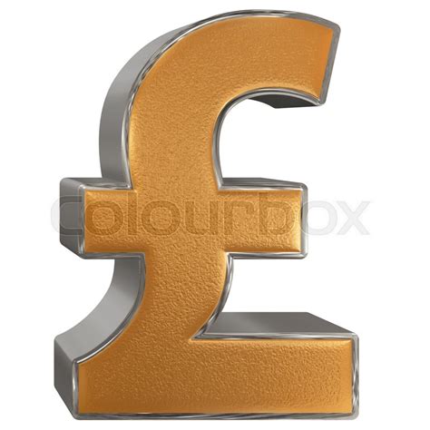 Symbol Of British Pound Sterling Stock Image Colourbox