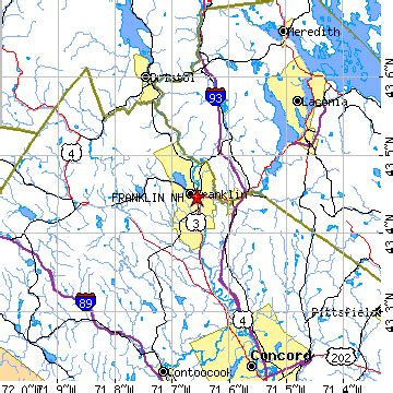 Franklin, New Hampshire (NH) ~ population data, races, housing & economy