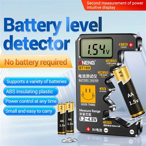 Aneng Bt189 9v 1 5 V Digitaler Batterie Tester Lcd Display Universal